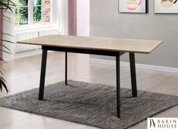 Купить Стол обеденный Этна (черный/натуральный) 295027