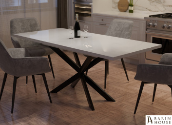 Купить Стол раздвижной обеденный Спайдер (белый глянец) 328379