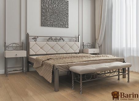 двоспальне ліжко з м'яким узголів'ям Barin House