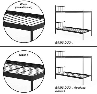 Купити                                            Ліжко BASIS DUO-1 без драбини 266390
