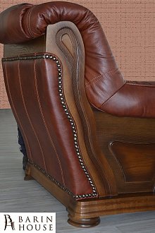 Купить                                            Угловой кожаный диван Кардинал 264022