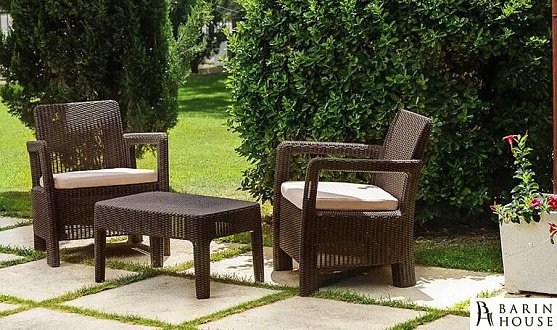 Купить                                            Комплект садовой мебели Tarifa Balcony Set коричневый 275870