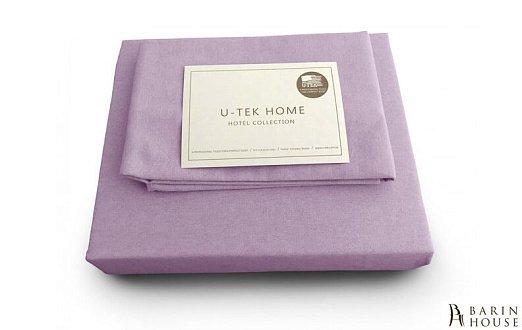 Купити                                            Набір простирадло натяжна + наволочка U-TEK Hotel Collection Cotton Lilac 180577