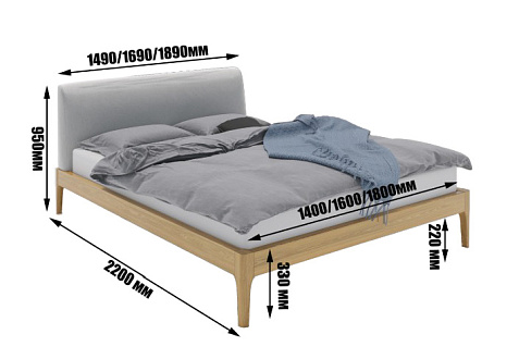 Купить                                            Кровать Амстердам (ясень) 334213