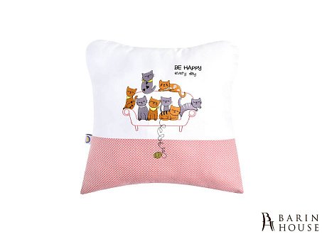 Купити                                            Подушка декоративна Коти на дивані з вишивкою 244323