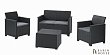 Купить Набор мебели Emma 2 seater set, стол-сундук серый 255140