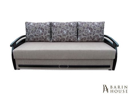 Купити                                            Ретро диван з дерев'яними підлокітними предметами 205234