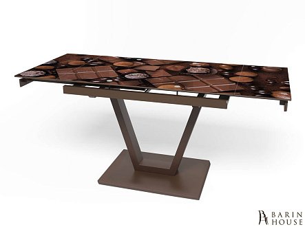 Купить                                            Обеденный стол Maxi V коричневый (MaxiV/brown/05) 226385
