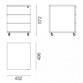 Купити                                            Тумба мобільна WS-432 340020