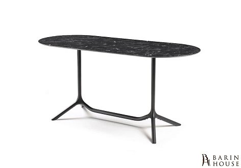 Купить                                            Обеденный стол Tripé Double (Ovale Black Marble) 303639