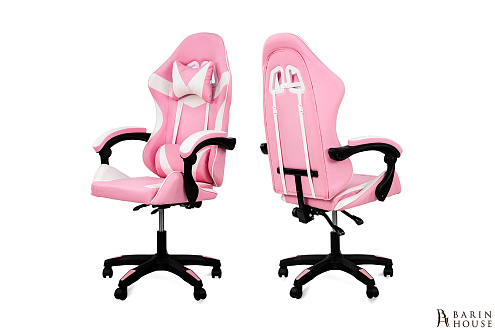 Купить                                            Стул геймерский Слим розово-белый 336140