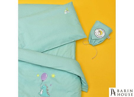 Купить                                            Комплект детского постельного белья в кроватку Горошек мята 245671