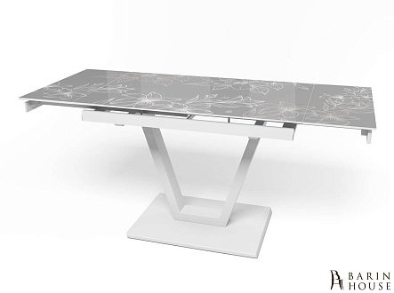 Купити                                            Розкладний стіл на кухню Maxi V білий (Maxi V/white/15) 226206