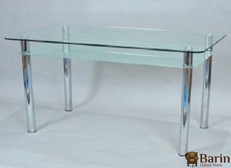Купити                                            Скляний стіл Кристал полку 122456