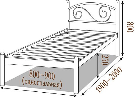 Купить                                            Кровать металлическая Veronika 201997