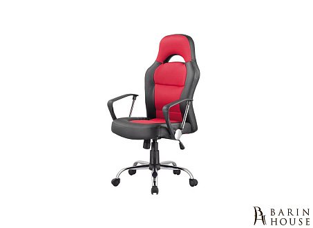 Купити                                            Крісло поворотне Q-033 чорний, чорно-червоний 270147