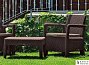 Купить Комплект садовой мебели Tarifa Balcony Set коричневый 275869