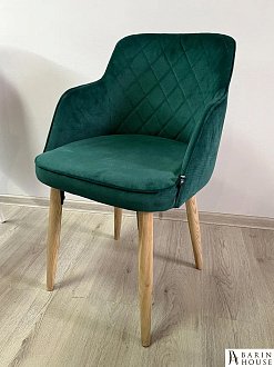 Купити                                            Крісло Luna зелений, дерев'яні ніжки 295819