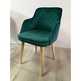 Купить                                            Кресло Luna зеленый, деревянные ножки 295820
