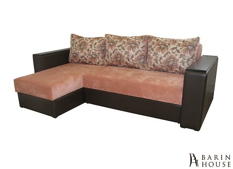 Купити                                            Кутовий диван Рондо єврокнижка з нішами для білизни, в бильцях 225147