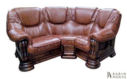 Купить                                            Угловой кожаный диван Grizly 138330