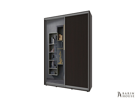 Купить                                            Шкаф-купе 2 двери ДСП/зеркало Классик-1 (160х240х45) Венге магия 328192