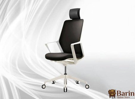 Купити                                            Крісло офісне FLO білий з підголовником 122566