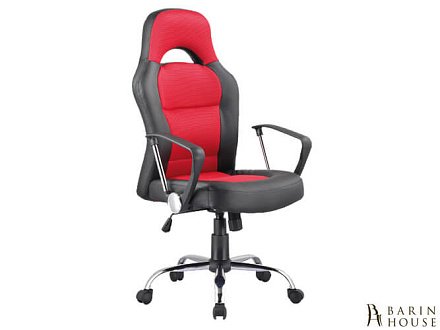 Купить                                            Кресло поворотное Q-033 черный, черно-красный 188142