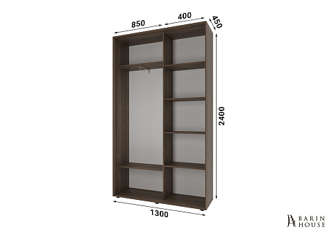 Купити                                            Шафа-купе 2 двері ДСП Класик-1 (130х240х45) Дуб сонома трюфель 327950