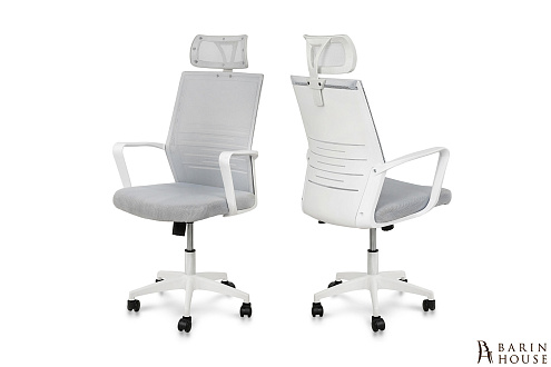 Купить                                            Стул компьютерный Зум светло-серый 337227