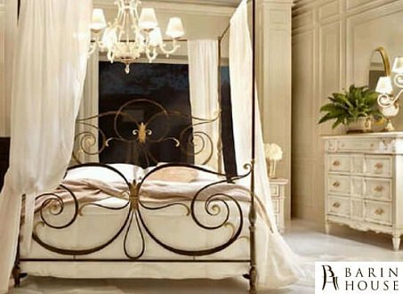 Купити                                            Коване ліжко Болонья з балдахіном 130077