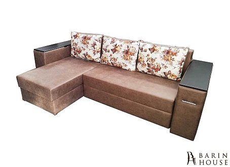 Купити                                            Кутовий диван Рондо єврокнижка з міні-баром і столиком 225239