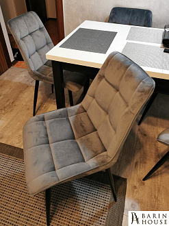 Купити                                            Стілець Chic Velvet чорний каркас/сірий 336561