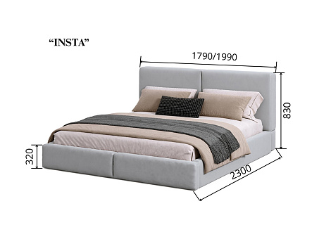 Купить                                            Кровать двухспальная Insta 332539