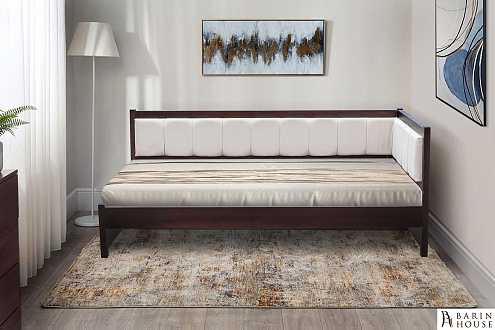 Купить                                            Кровать Лили орех темный 332425