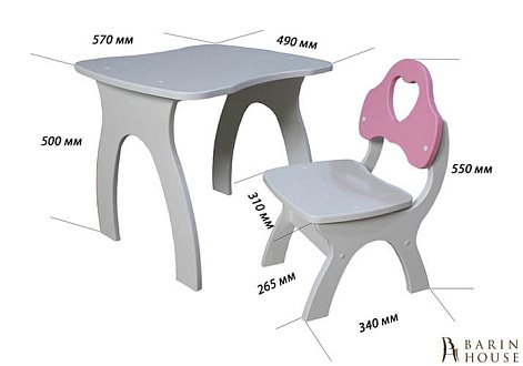 Купити                                            Комплект дитячий столик + стільчик Jony 04 211269