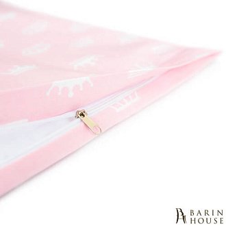 Купить                                            Комплект детского постельного белья Корона розовый в коляску 211220