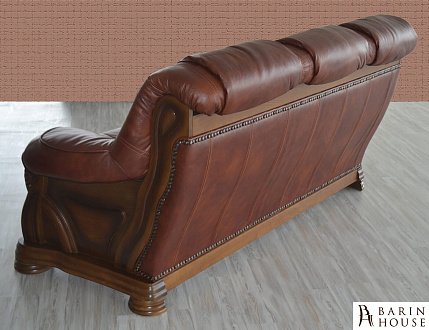 Купить                                            Угловой кожаный диван Кардинал 264023