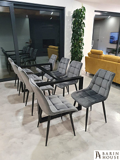 Купити                                            Стілець Chic Velvet чорний каркас/сірий 336564