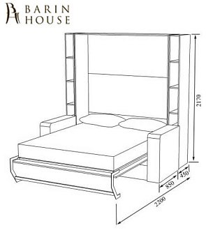 Купить                                            Шкаф кровать диван HELFER PLUS NEW 170380