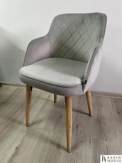 Купить                                            Кресло Luna серый, деревянные ножки 295812