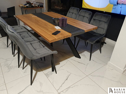 Купити                                            Стілець Chic Velvet чорний каркас/сірий 336570