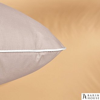 Купити                                            Декоративна подушка Модерн з вишивкою світло-сіра 244238