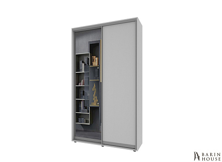 Купить                                            Шкаф-купе 2 двери ДСП/зеркало Классик-1 (130х240х45) Белое дерево 328001