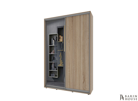 Купити                                            Шафа-купе 2 двері ДСП/дзеркало Класик-1 (160х240х60) Дуб сонома 328212