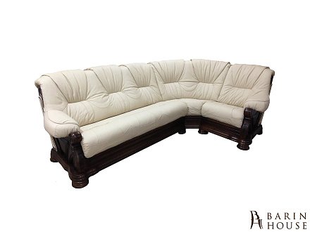 Купить                                            Угловой кожаный диван Кардинал 264020