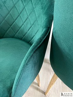 Купить                                            Кресло Luna зеленый, деревянные ножки 295823