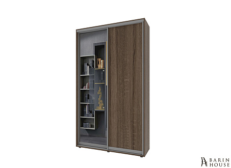 Купить                                            Шкаф-купе 2 двери ДСП/зеркало Классик-1 (130х240х60) Дуб сонома трюфель 328184