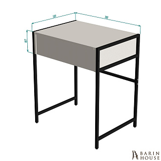 Купить                                            Стол для макияжа Allis Loft 700 с LED подсветкой и розеткой 220В дуб крафт белый 335969