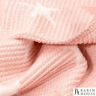 Купити                                            Покривало-плед BABY жаккард рожевий 211101
